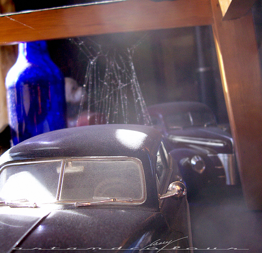 1949 Mercury and 1940 Ford coupe sitting around reminiscing about the good