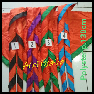 Scarf Pramuka 2 Warna Dasar Orange