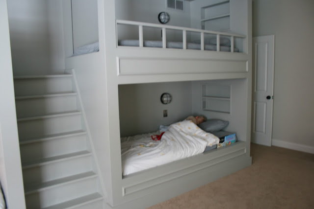 bunk bed plans stairs drawers