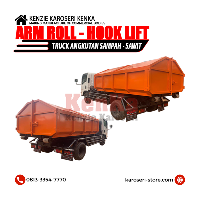 Karoseri Arm Roll Angkutan Sampah