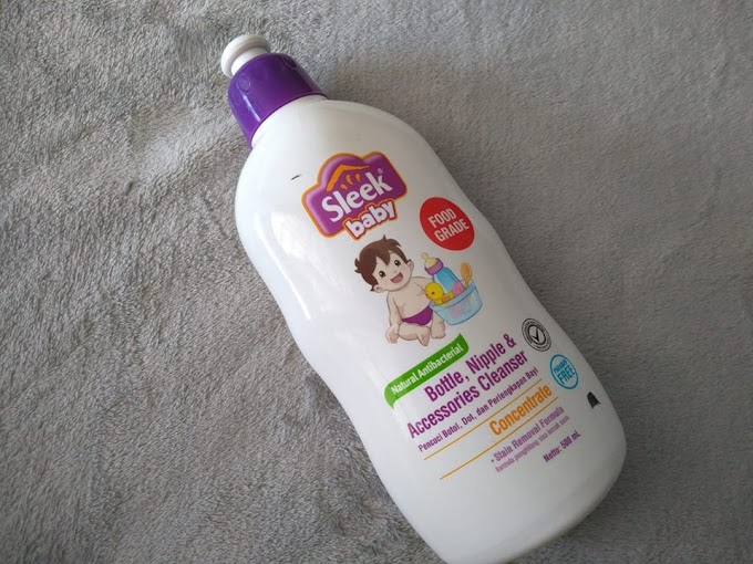 Mencuba Pencuci botol susu Sleek Baby