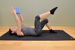 Toe Tap Core Exercise with Yoga Block