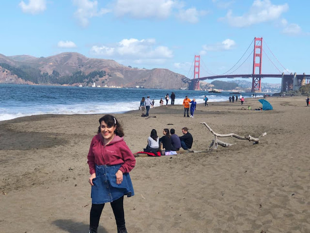 Vue idéale sur le Golden Gate Bridge à Baker Beach