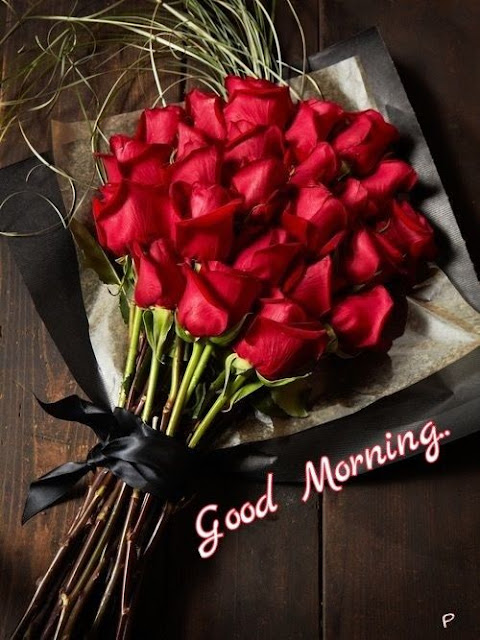 Red Flower Good Morning Images