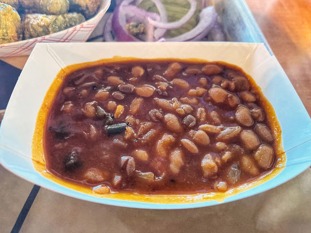 campfire beans at Coach's Bar-B-Que