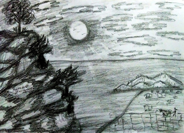 PENCIL DRAWING - SCENERY