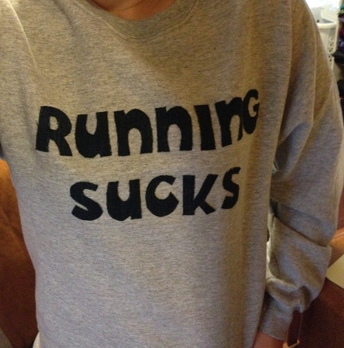 running sucks shirt