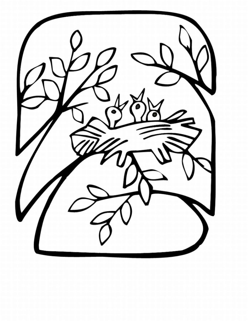 Spring coloring pages title=