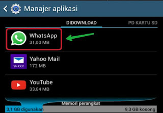 Cara Mengatasi aplikasi WhatsApp Anda Error 2