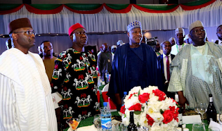 Ekweremadu, Dogara Hosts INEC Chairman, Yakubu, Others Meet Together 