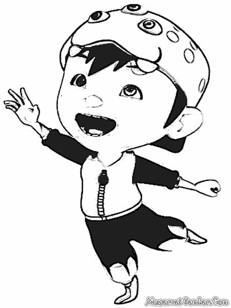 Mewarnai Gambar BoBoiBoy  Mewarnai Gambar