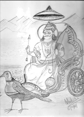 Moksh S Sketches Sketch Of Shani Dev