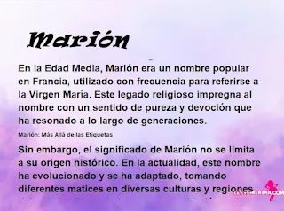 ▷ Significado del nombre Marión