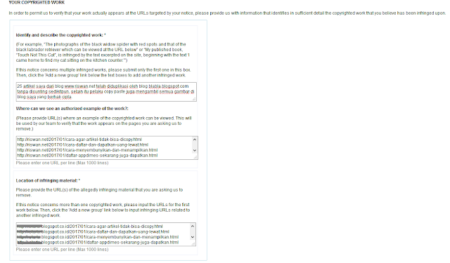 Cara Melaporkan Pencurian Artikel (Blogger Copas) ke Google DMCA