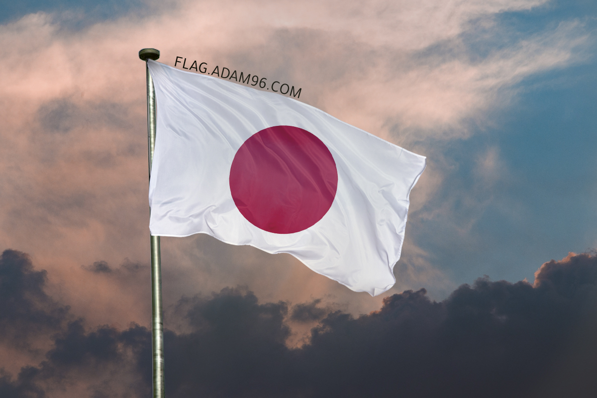 اجمل خلفية علم اليابان يرفرف في السماء خلفيات علم اليابان 2021