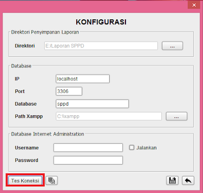 tes koneksi database superdi