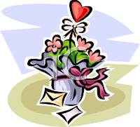 Valentine Flower Bouquet Cards
