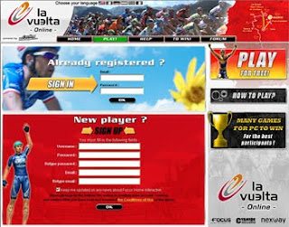 free cycling video game home page