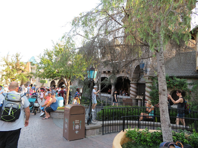 Fantasyland Trash Can In Front of Snow White's Scary Adventure Disneyland