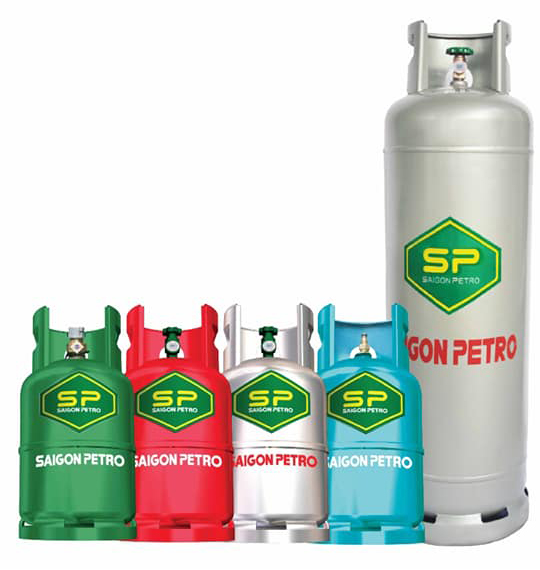 Các loại bình gas Sài Gòn Petro
