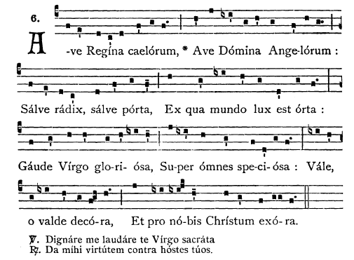 Resultado de imagen de Ave Regina Caelorum