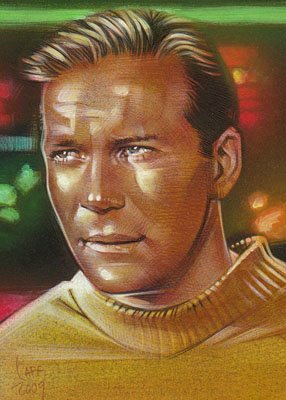 Captain Kirk ACEO Sketch Card by Jeff Lafferty