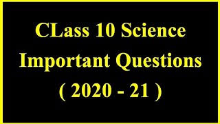 2000+ Science Most Important Questions With Answers For 2021 Board Examination Pdf Download - Educational Material 
