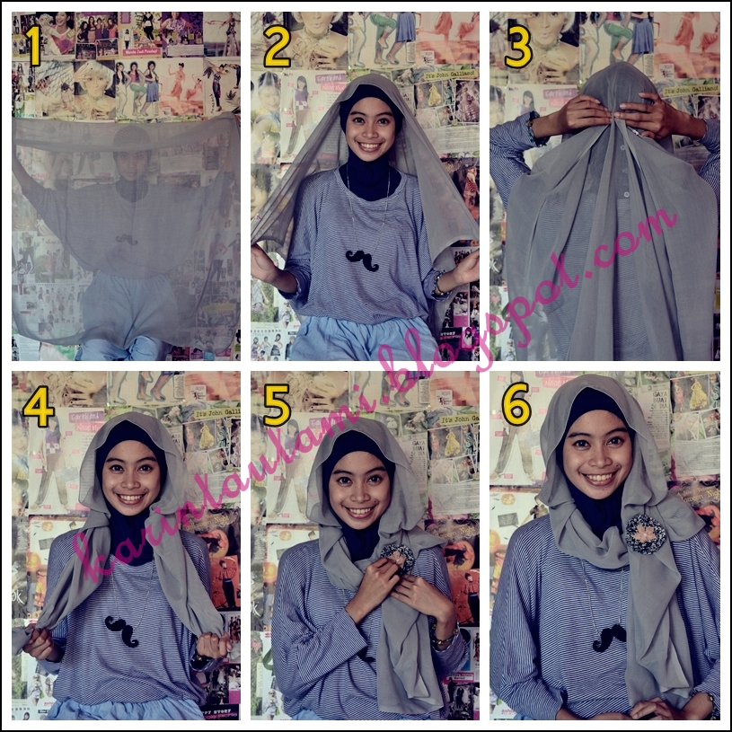 Tutorial Kerudung Segi Empat  Share The Knownledge