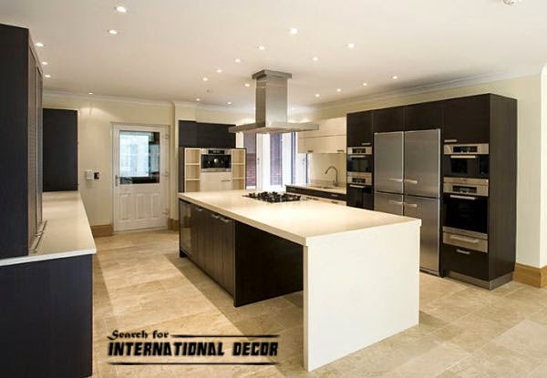 kitchen in high-tech style, kitchen lighting