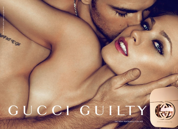 Ad Campaign Gucci Guilty Fragrance Models Evan Rachel Wood and Chris Evans