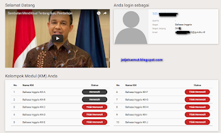  Untuk mendaftar atau pendaftaran dalam rangka mendapat akun guru pembelajar Login SIM PKB 2018