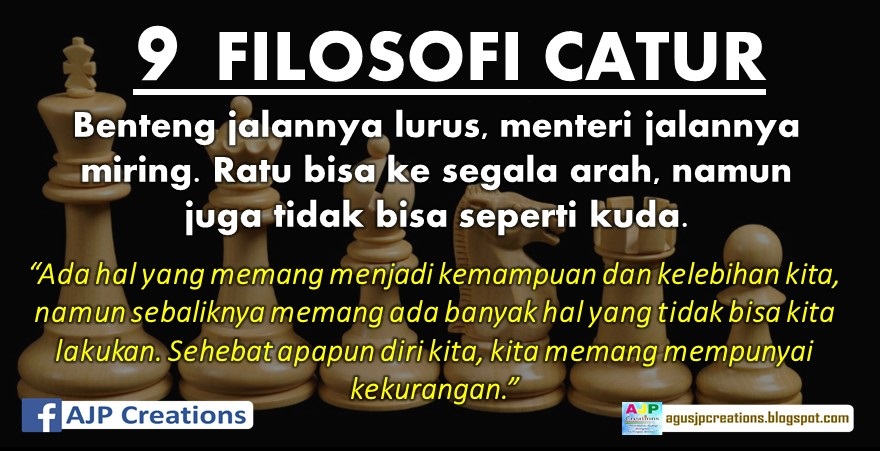 FILOSOFI CATUR TENTANG KEHIDUPAN  AJP Creations