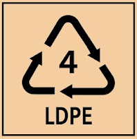 This Symbol Refers To Plastic That Is Recyclable And Relatively Safe. It Is Often Found In Toys, Detergent Boxes And Marketing Bags. LDPE/ 4