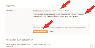 Optimasi SEO Dengan Meta Tag Di Blog