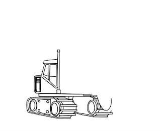 How to draw Excavator - Step by Step
