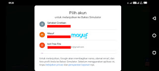 Cara Login Bakso Simulator Dengan Email dan Google