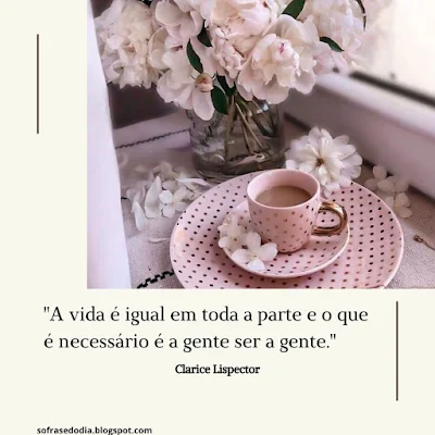 Frase do Dia - 9 de Abril - Clarice Lispector