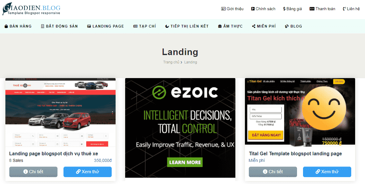 Template blogspot miễn phí