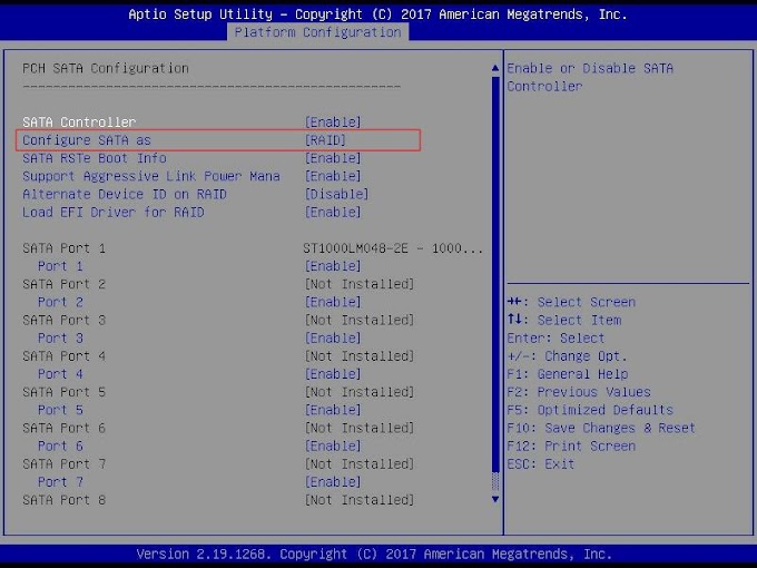Konfigurasi RAID 5 menggunakan Intel RSTe