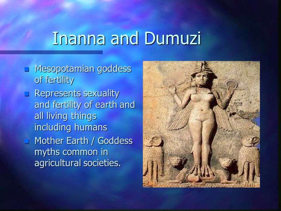 Mythology of Damuzi, Inanna, Easter