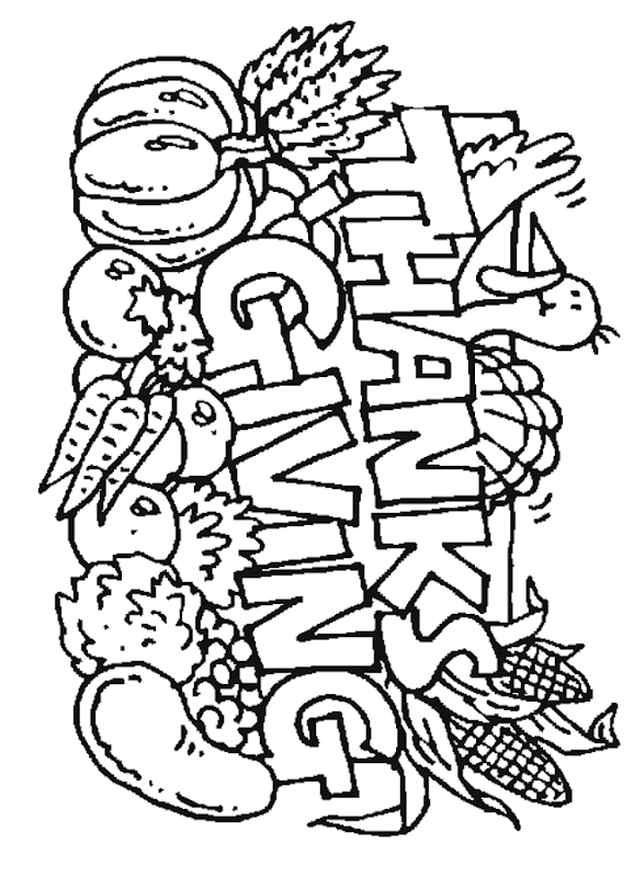 Happy Thanksgiving Coloring Pages title=