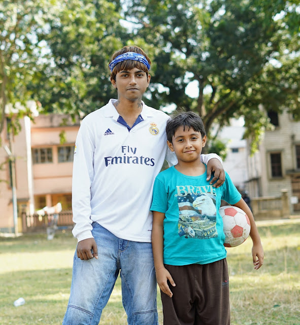 Sourajit Saha and Rick Playing Football 4