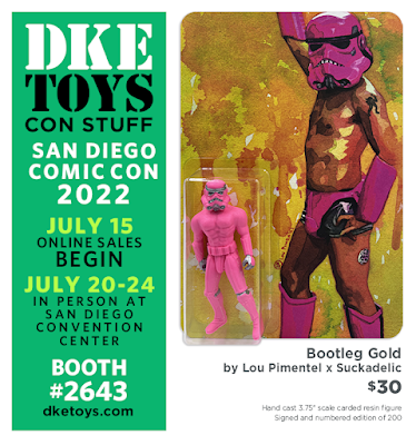 San Diego Comic-Con 2022 Exclusive Bootleg Gold Gay Empire Resin Figure by Lou Pimentel x Sucklord x DKE Toys