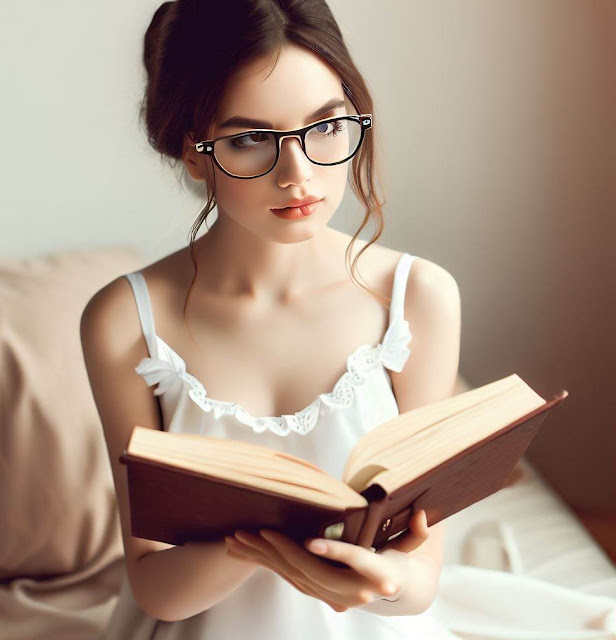 beautiful girl wearing thick glasses reading a book.jpg