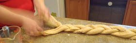 Braiding King Cake Dough