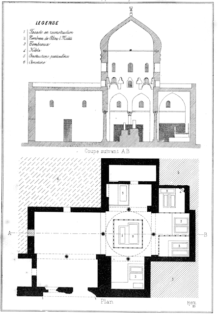 مخطط لمسجد أبو المعاطي بدمياط حوالي عام 1890