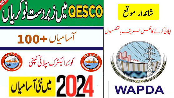 WAPDA QESCO Quetta Electric Supply Company Jobs 2024 New Advertisement