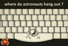 Where do Astronauts hang out? The Space Bar!