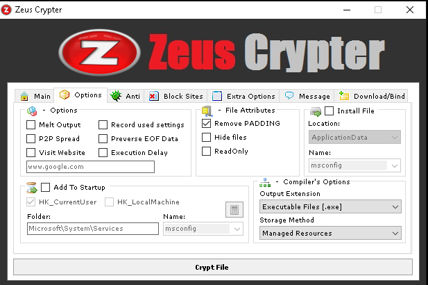zeus crypter crack