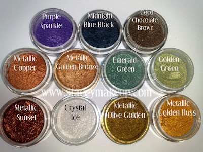 Mineral eyeshadows by Femi Cosmetics